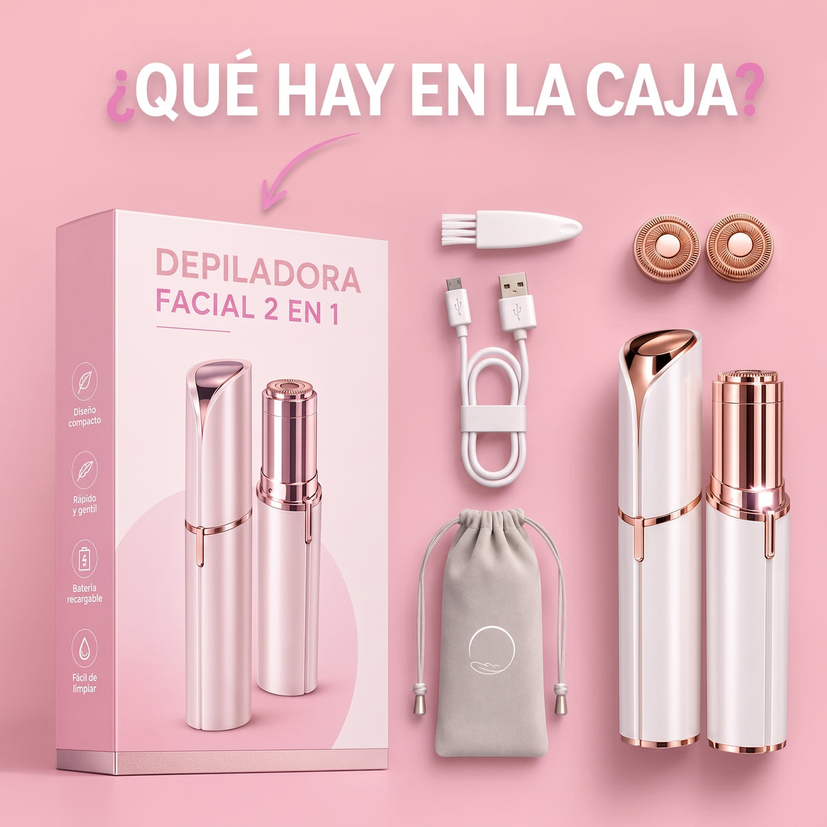 Rivelle Precision Brow™ Depiladora 2 en 1